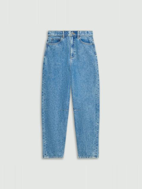 Cropped Barrel Pant in Relaxed Denim
