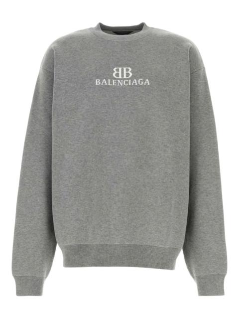 BALENCIAGA logo-detail cotton-blend sweatshirt