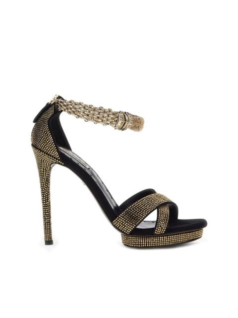 Roberto Cavalli rhinestone-embellished heeled sandals