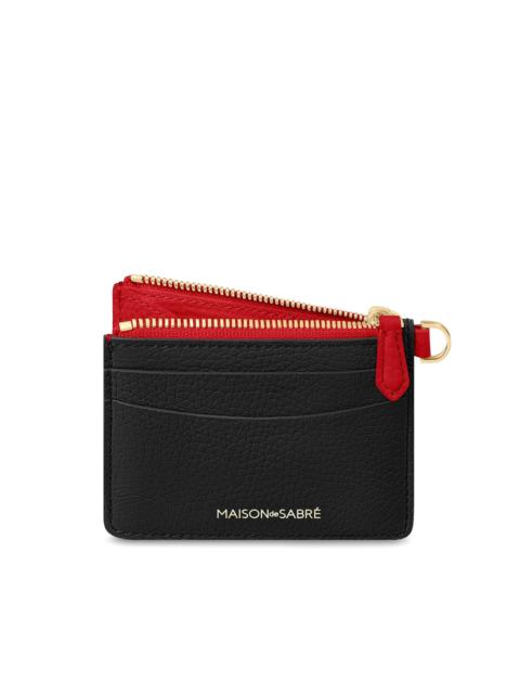 MAISON de SABRÉ zipped leather card holder