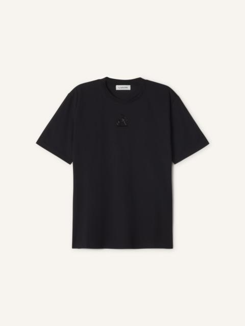 Lanvin MOTHER AND DAUGHTER EMBROIDERED COTTON JERSEY T-SHIRT