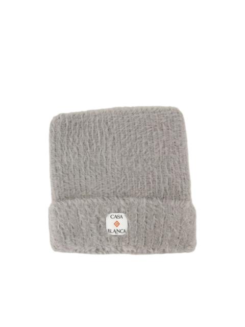 CASABLANCA fluffy square beanie