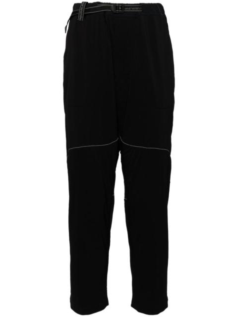 padded tapered trousers