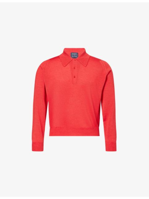 JOHN SMEDLEY John Smedley x Bill Nighy Cashmere and Silk-Blend Polo T-Shirt
