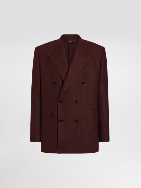 Dolce & Gabbana Sicilia light double-breasted linen jacket
