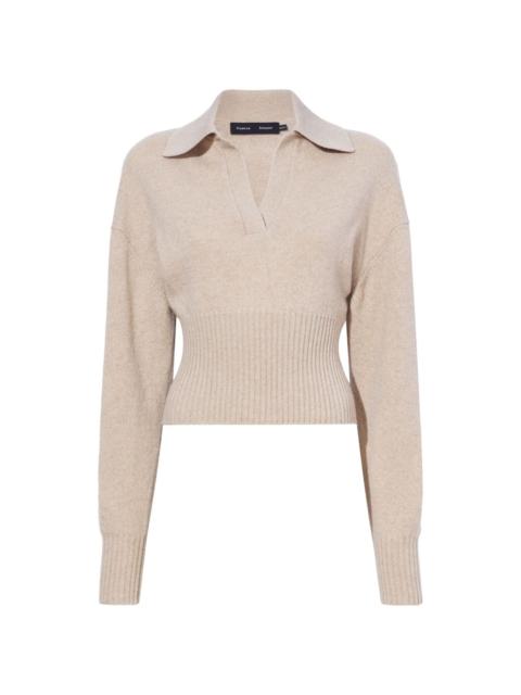 Jeanne cashmere polo jumper