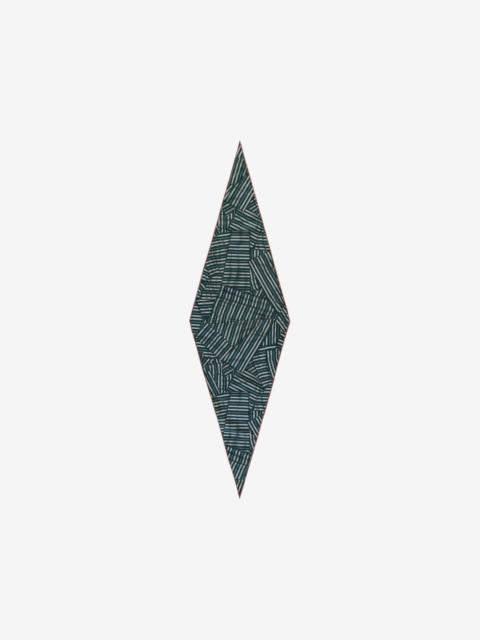 ZEGNA stripe-print diamond-shaped scarf
