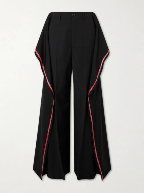Junya Watanabe Crepe Straight-leg Pants
