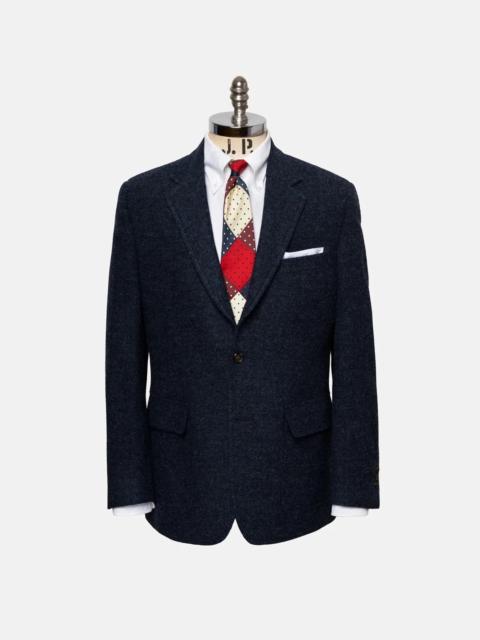 J. PRESS MADE-IN-CANADA BLUE MARL SHAGGY DOG SCOTTISH SHETLAND WOOL SPORT COAT