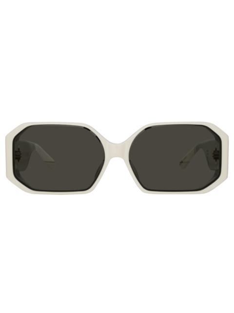 BAILEY ANGULAR SUNGLASSES IN WHITE