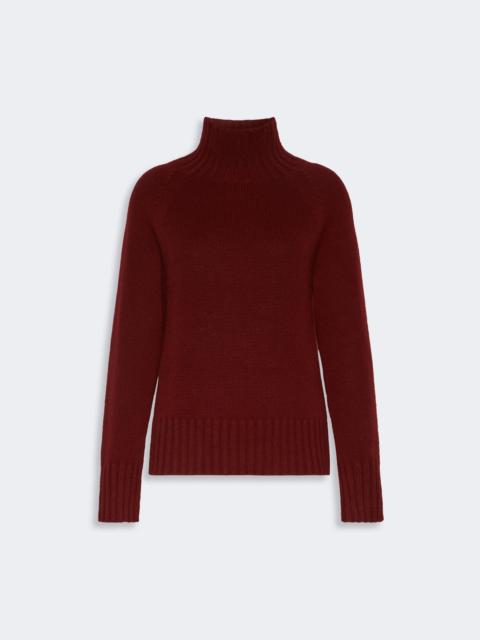 'S Max Mara MANTOVA Wool and cashmere yarn polo-neck sweater - BORDEAUX
