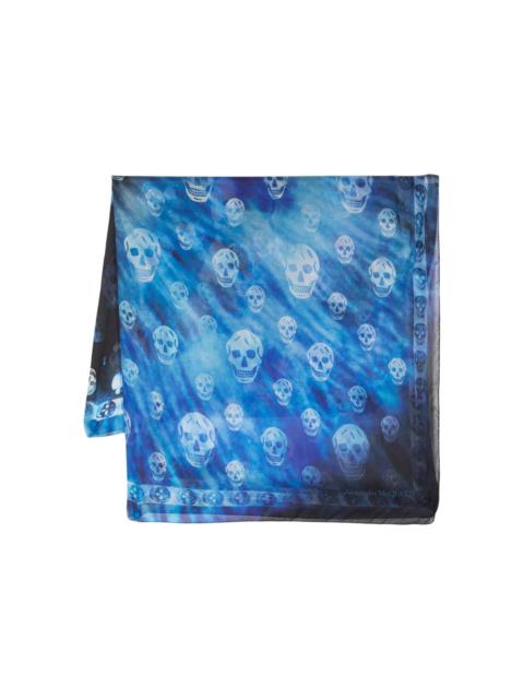 Alexander McQueen Gala Iris skull-print scarf