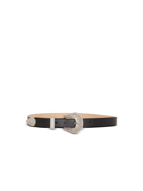 Balmain Leather Western belt