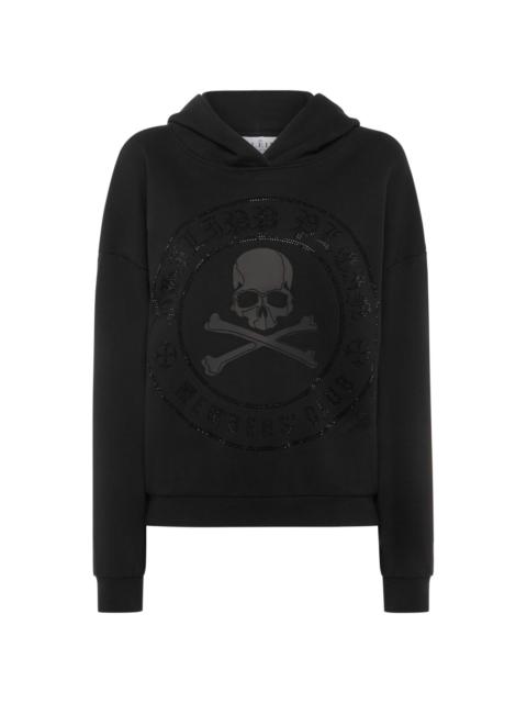 skull-print hoodie