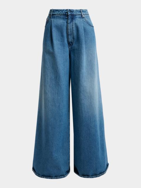 GABRIELA HEARST Brenn Wide-Leg Cotton Denim Jeans