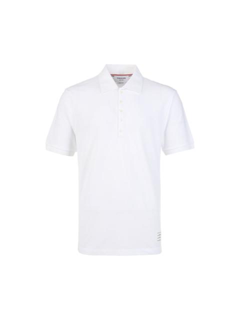Thom Browne Short Sleeve Rib Cuff Polo