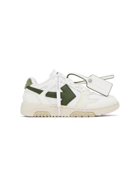 Off-White White & Khaki Slim Out Of Office Sneakers