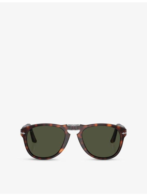 Persol PO0714 Aviator-Frame Acetate Sunglasses