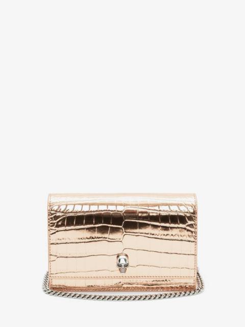Alexander McQueen Small Skull Bag in Rose Gold