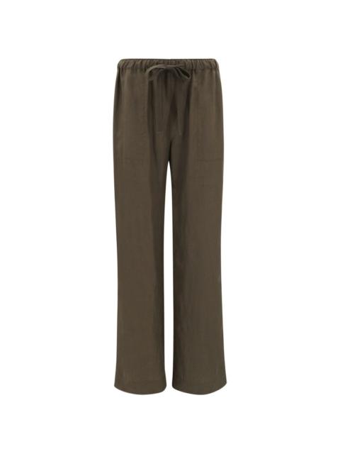 Vince mid-rise drawstring trousers