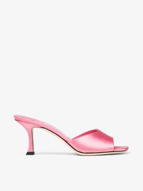 JIMMY CHOO Val 70
Candy Pink Satin Mule Sandals