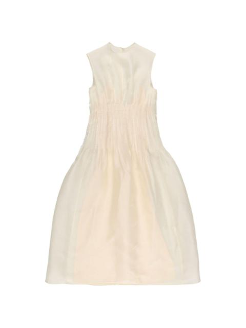 Wes pintuck organza dress