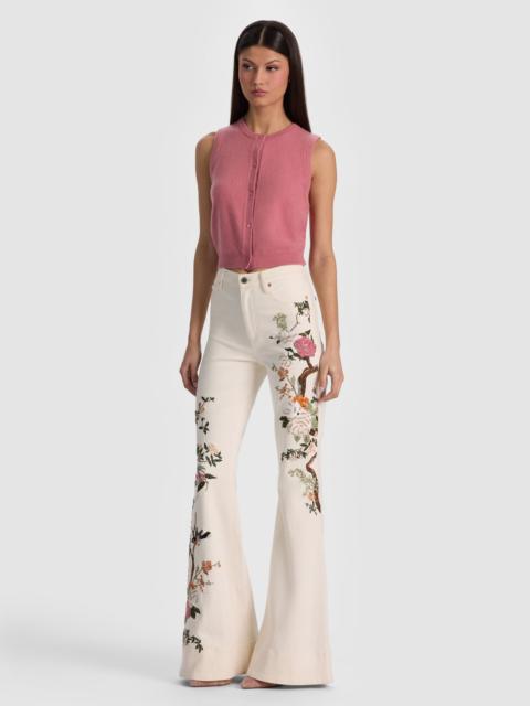 Alice + Olivia BEAUTIFUL EMBROIDERED JEAN