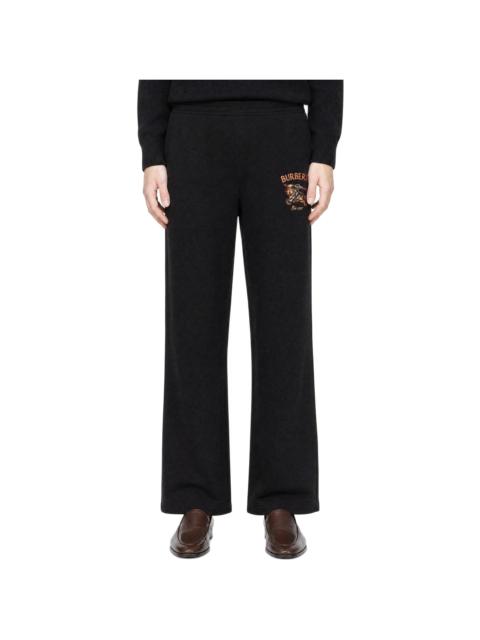 Burberry Black Knight Check Cotton Sweatpants