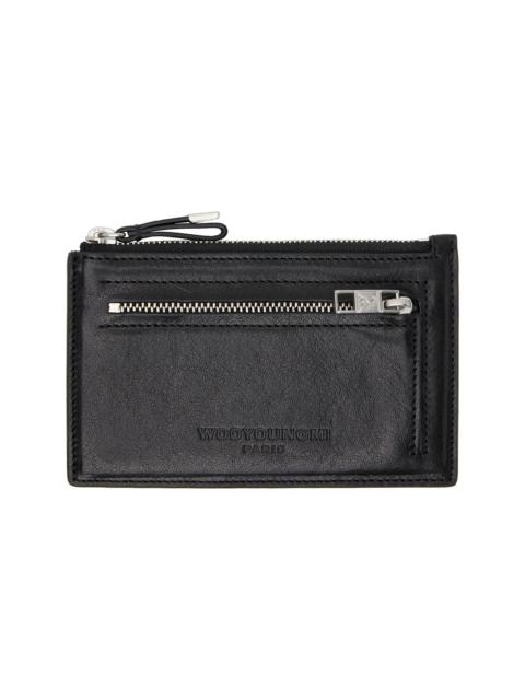 Wooyoungmi Black Leather Card Holder