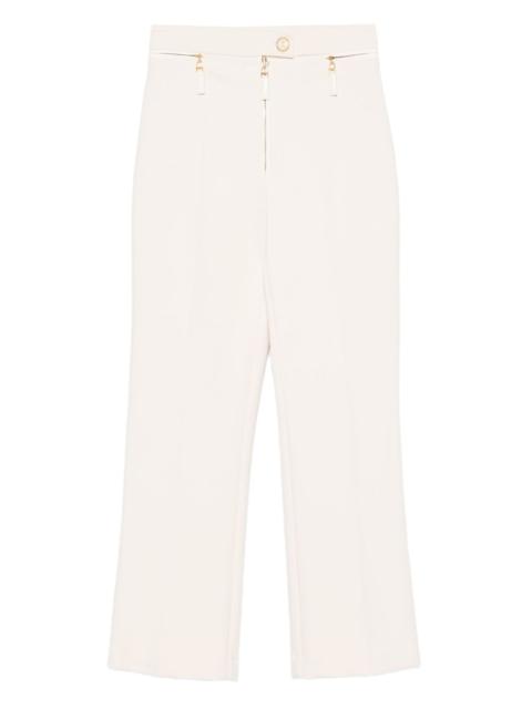 ELISABETTA FRANCHI zip-detailing straight trousers