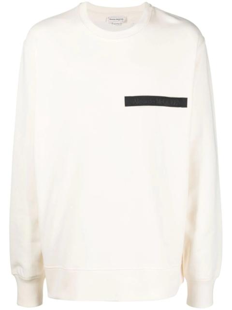 Alexander McQueen Selvedge logo-tape sweatshirt