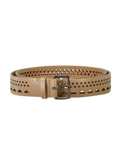 Open Work Leather Belt