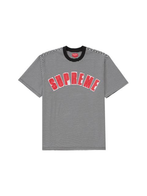 Supreme Supreme Arc Applique S/S S/S Top White Stripe