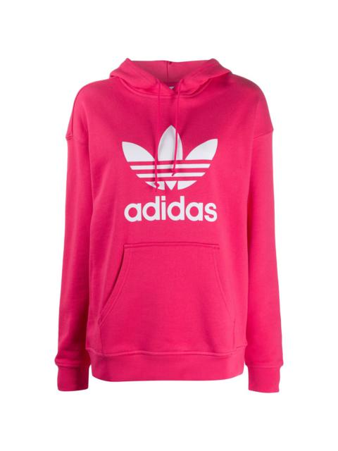 adidas logo print hoodie