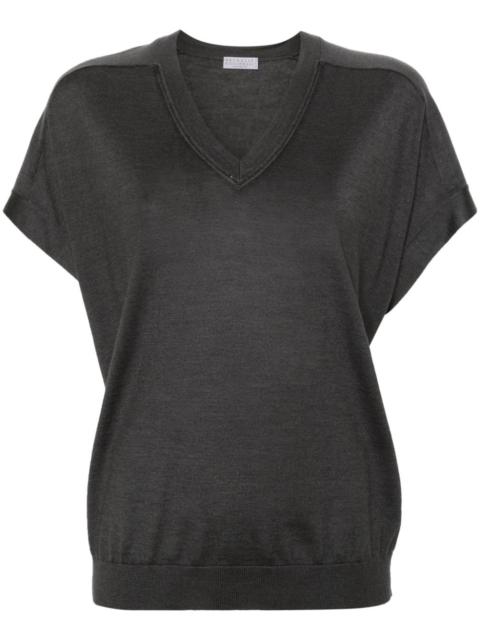 Brunello Cucinelli crew-neck knitted T-shirt