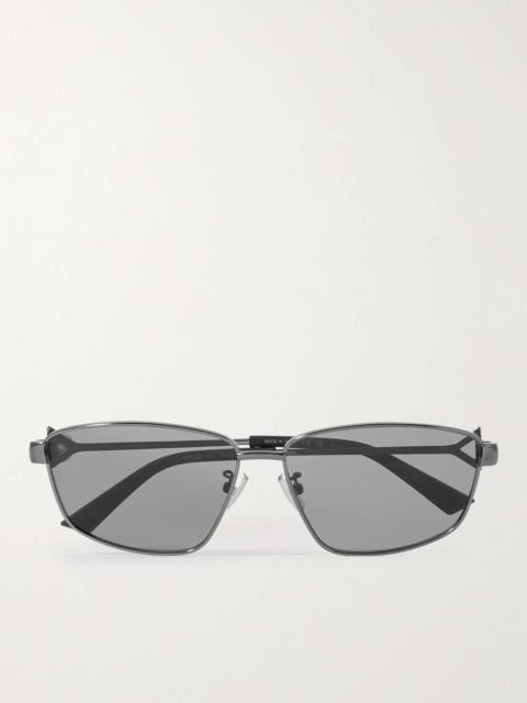 Bottega Veneta D-Frame Silver-Tone Sunglasses