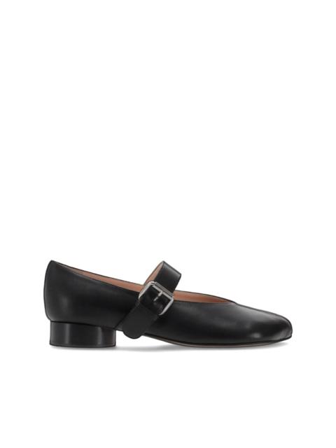 NICCOLÒ PASQUALETTI Obliqua buckle-strap flat pumps
