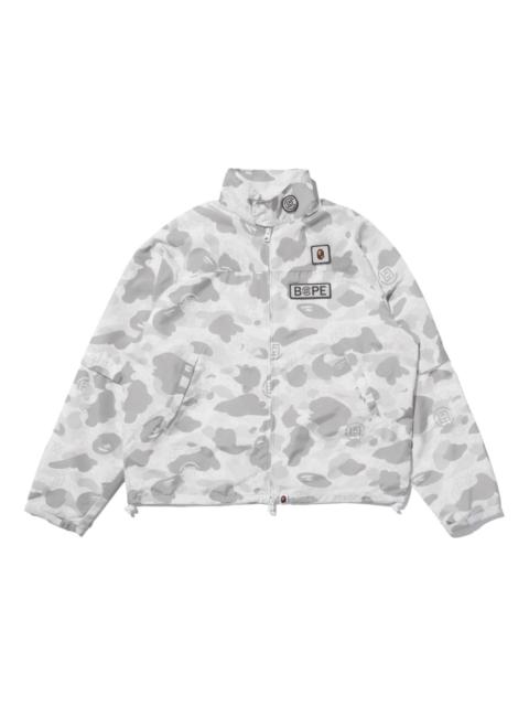 A BATHING APE® BAPE X Clot Camo Sleeve Detachable Rain Jacket 'White' 0ZXLJM911401P-WHT
