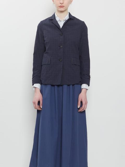 Bergfabel Guilia Cotton Jacket — Navy Check