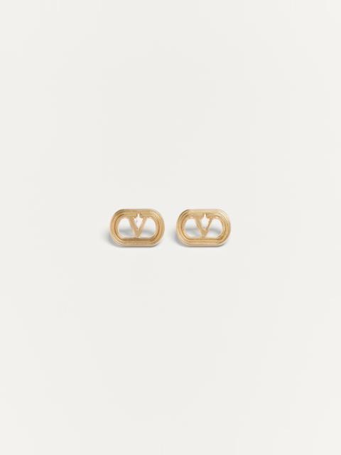 Valentino VALENTINO GARAVANI OVALETTE METAL EARRINGS