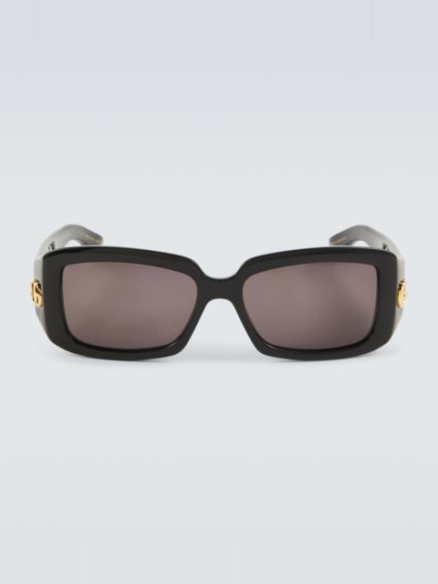 GUCCI Double G rectangular sunglasses