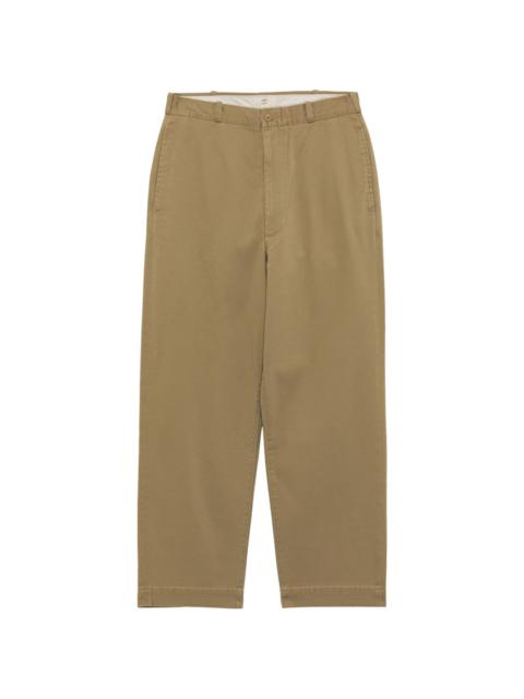 mid-rise straight-leg trousers