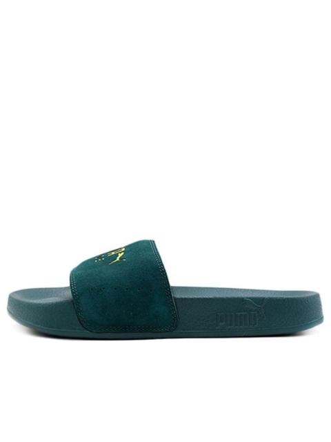 PUMA PUMA Leadcat Suede Green Unisex Slippers 365758-09
