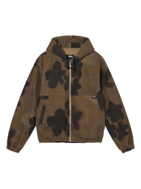 Stussy Floral Dye Work Jacket 'Brown' 115642