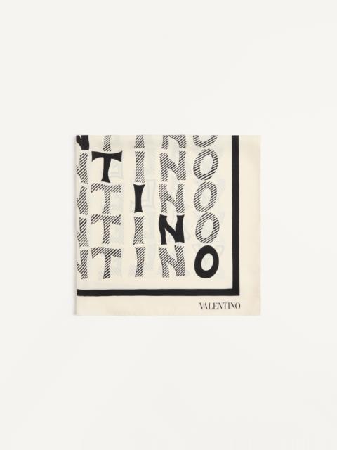 Valentino LE FOU DE L'ARCHIVE SILK SCARF FROM THE VALENTINO ARCHIVE