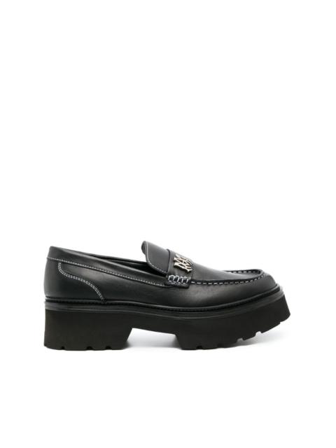 AMIRI logo-plaque chunky leather loafers