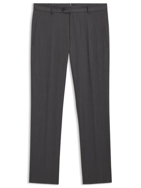 BOSS WATER-REPELLENT REGULAR-FIT TROUSERS IN VIRGIN WOOL