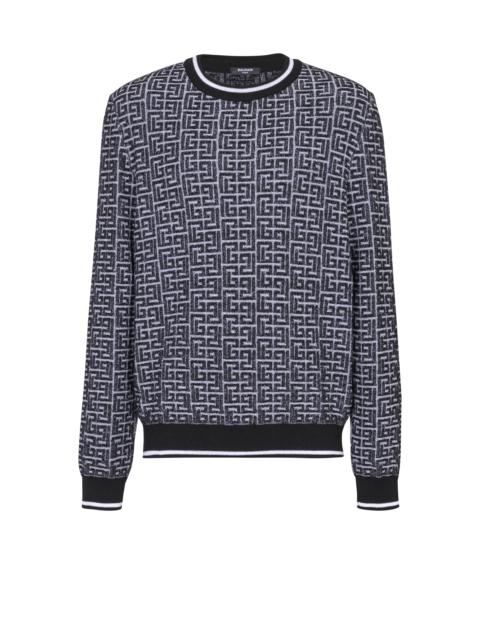 Balmain PB Labyrinth knit jumper