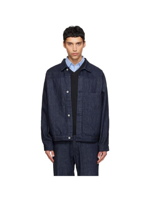 Nanamica Blue Short Denim Jacket