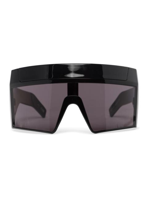 Rick Owens DRKSHDW Rick Owens DRKSHDW Black Rev Shiny Sunglasses